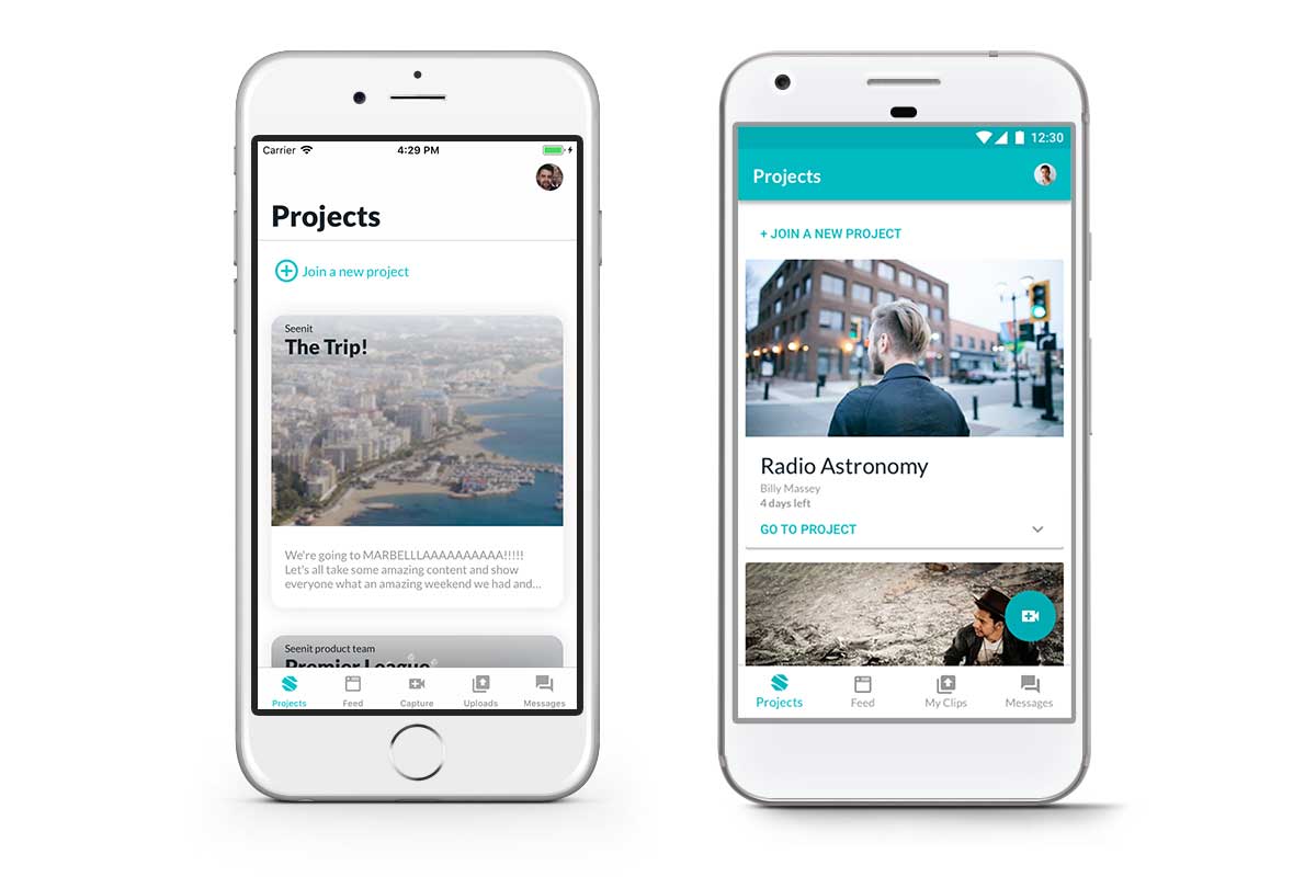 Designing Seenit Capture 2.0 - iOS vs Android