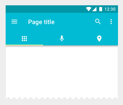Android top tab bar